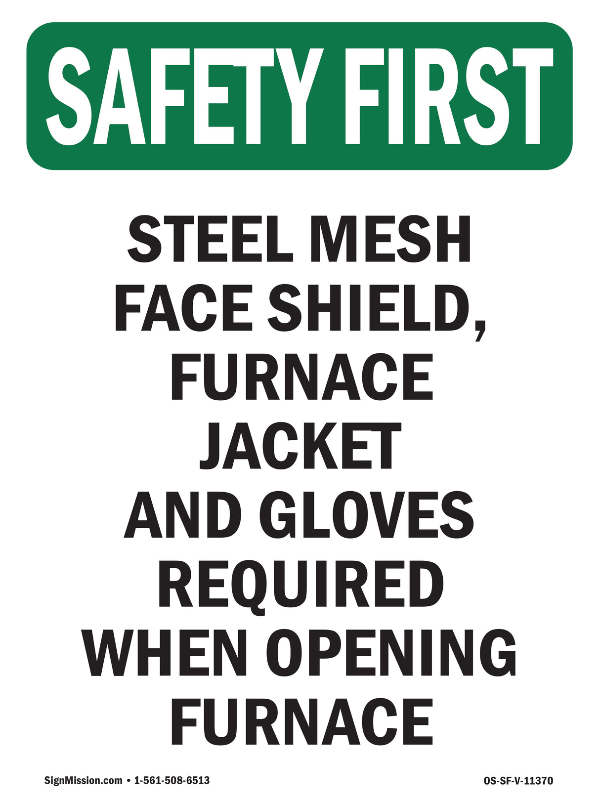 Steel Mesh Face Shield, Furnace