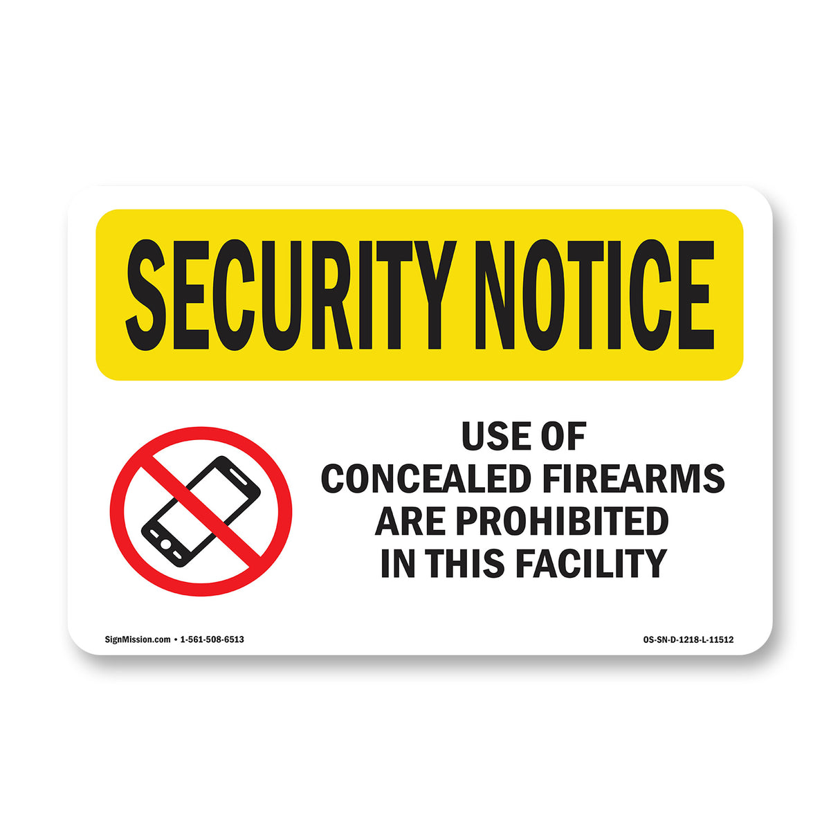 Cellular Phone Prohibited Facility