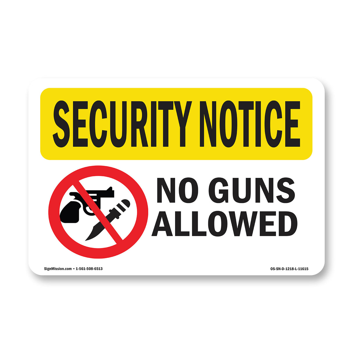 No Guns Allowed Bilingual