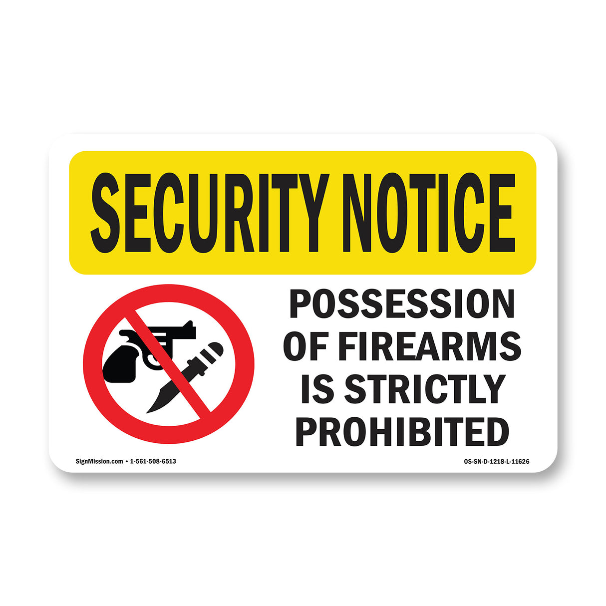 Possession Of FirearmsProhibited