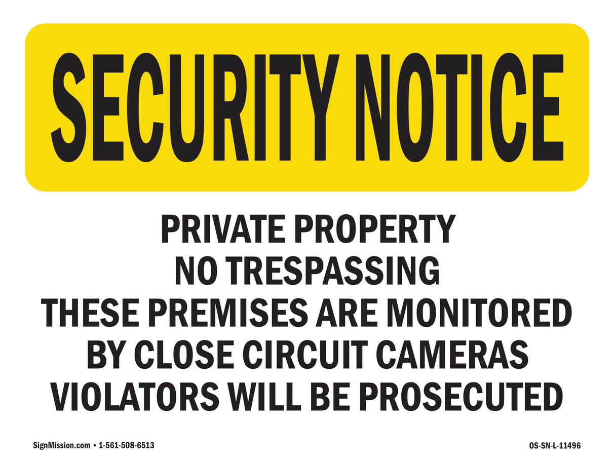 Private Property No Trespassing These Premises