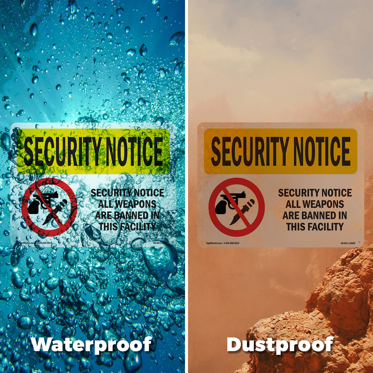 All Weapons Are Banned Bilingual