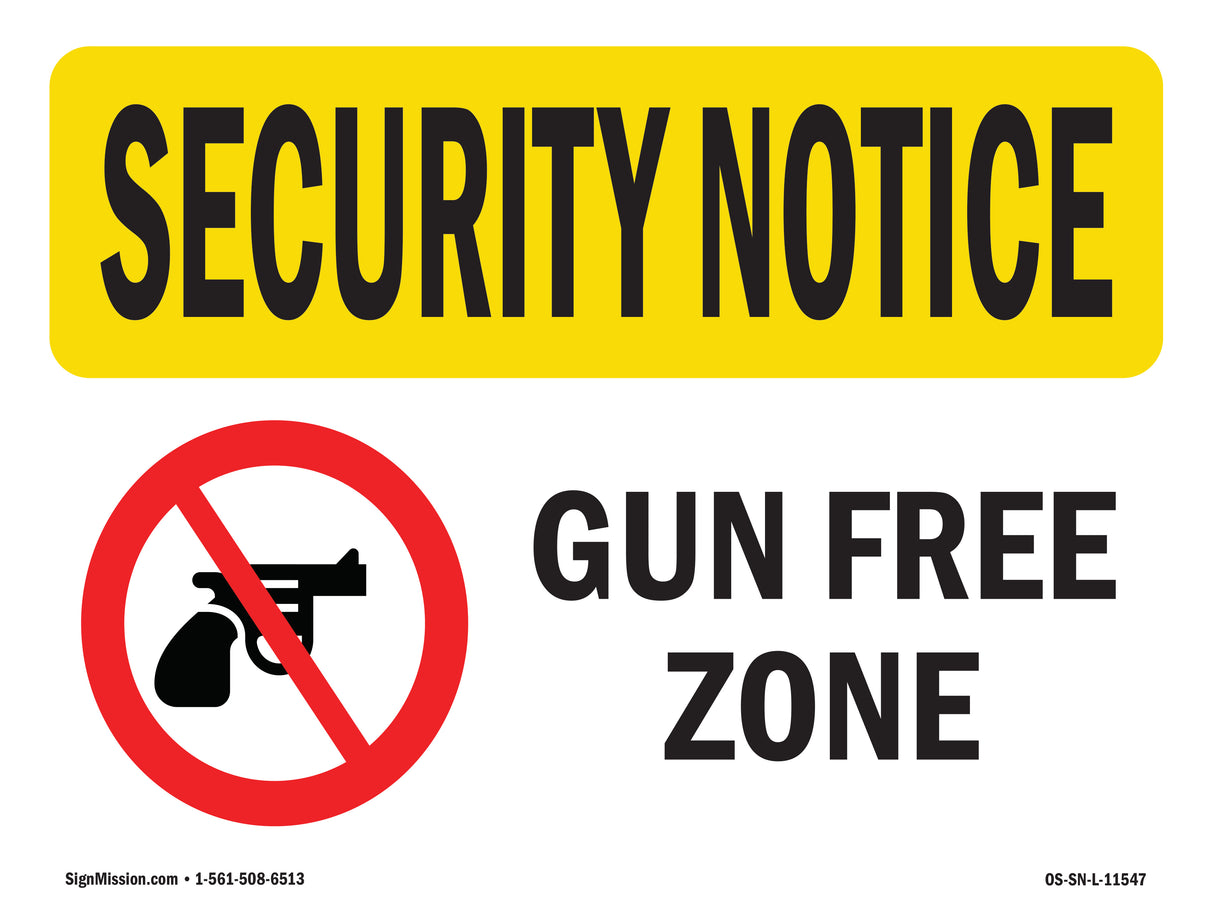 Gun Free Zone Bilingual