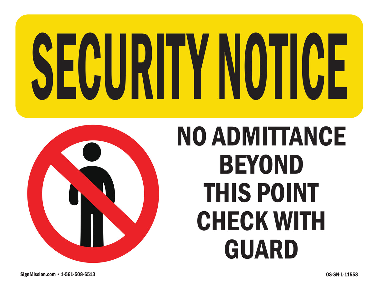 No Admittance Beyond This Point