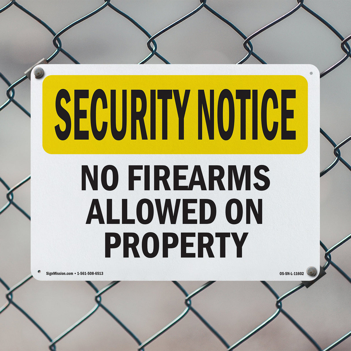 No Firearms Allowed On Property