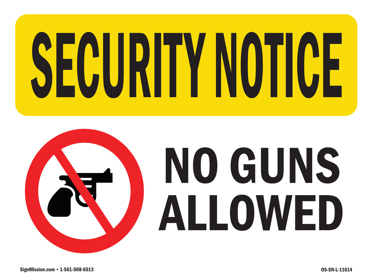 No Guns Allowed