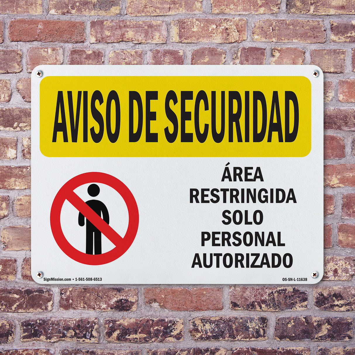 Restricted Area Authorized Spanish