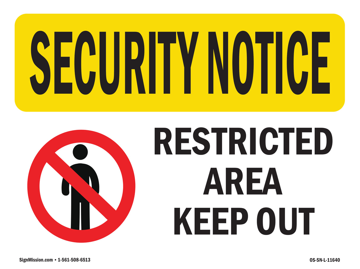 Restricted Area Keep Out