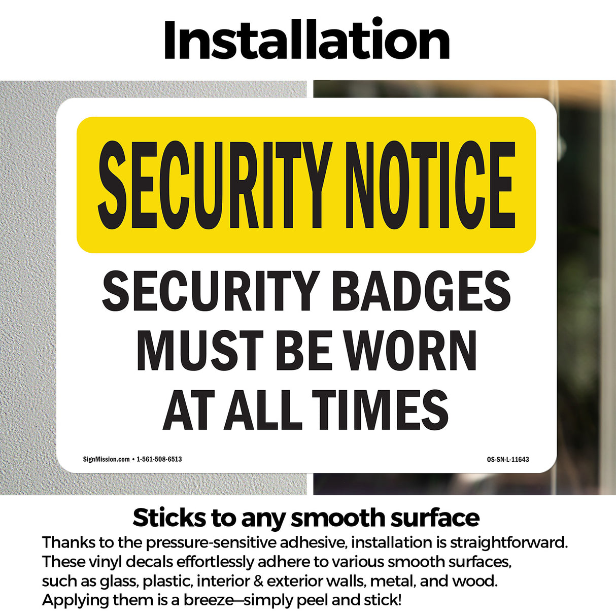 Security Badges Must Be Worn