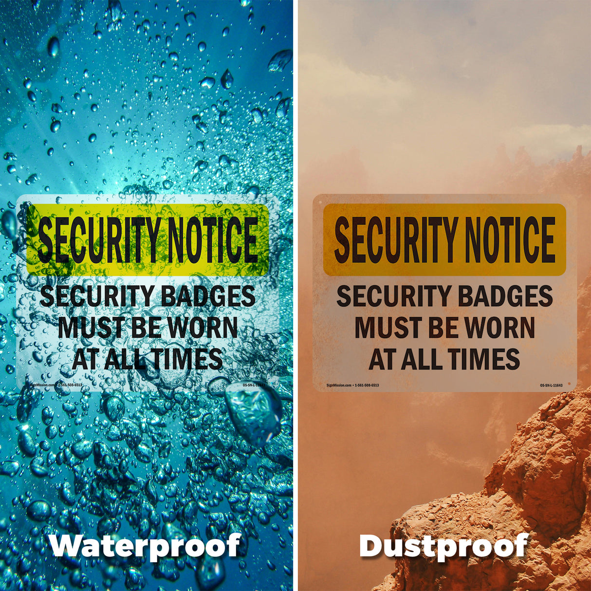 Security Badges Must Be Worn