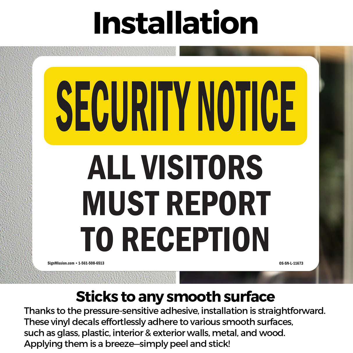 Visitors Must Report To Reception