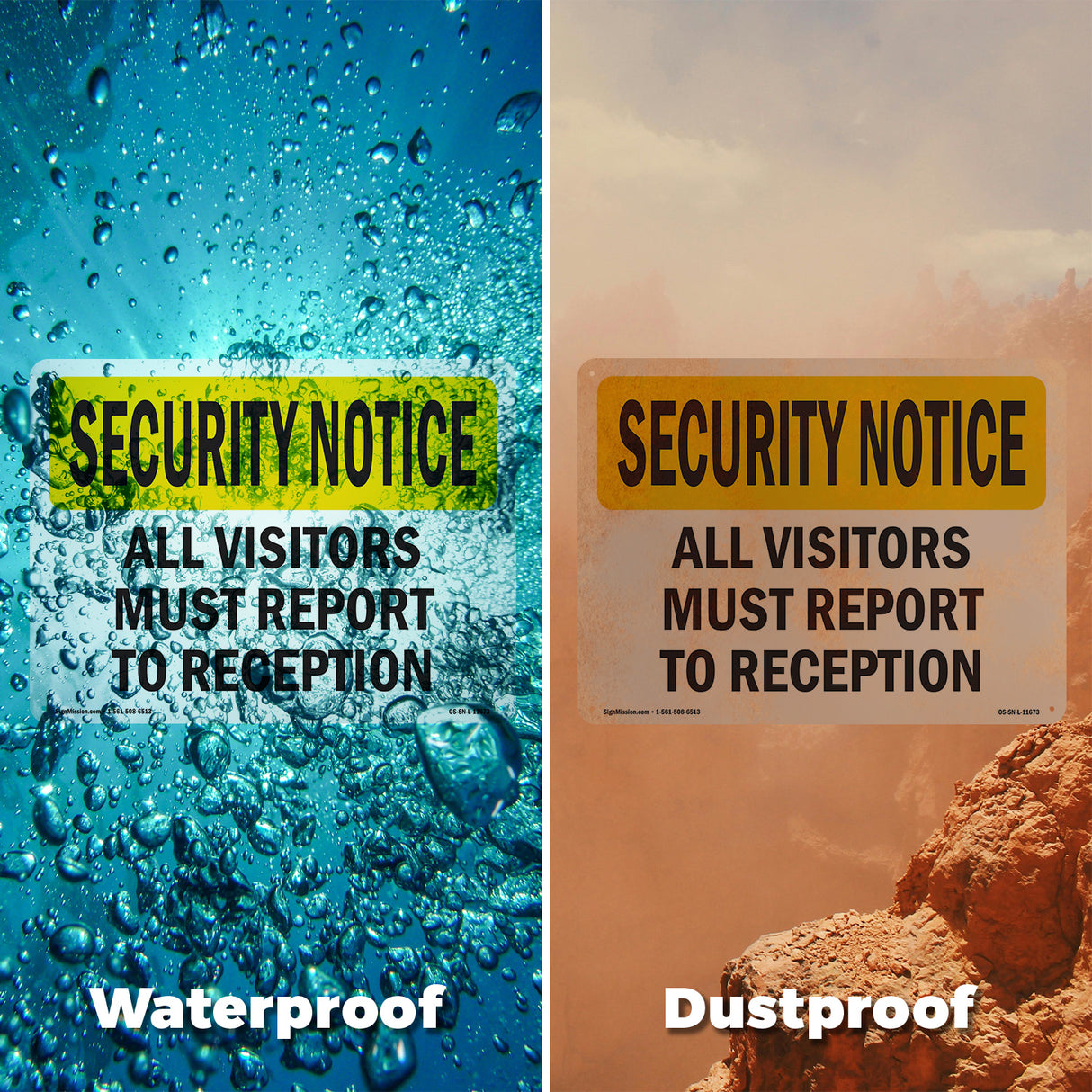 Visitors Must Report To Reception