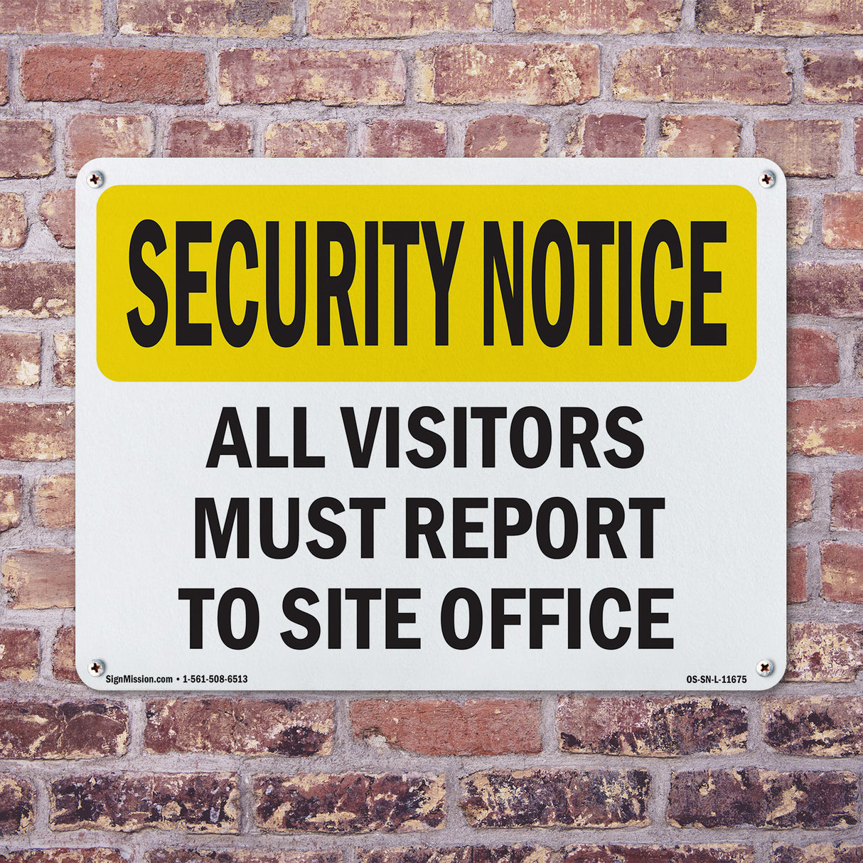 Visitors Must Report To Site Office