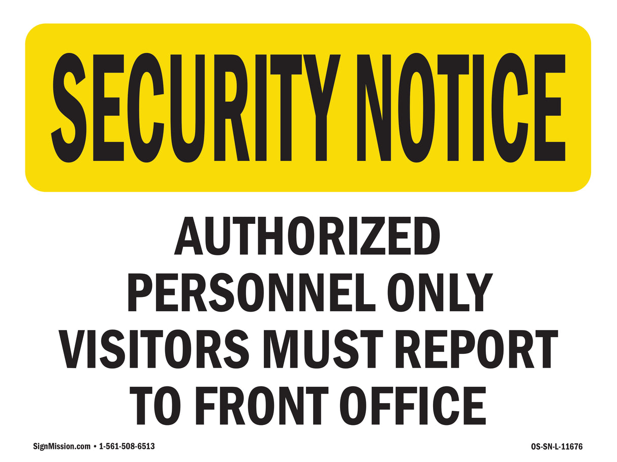 Visitors Report To Front Office