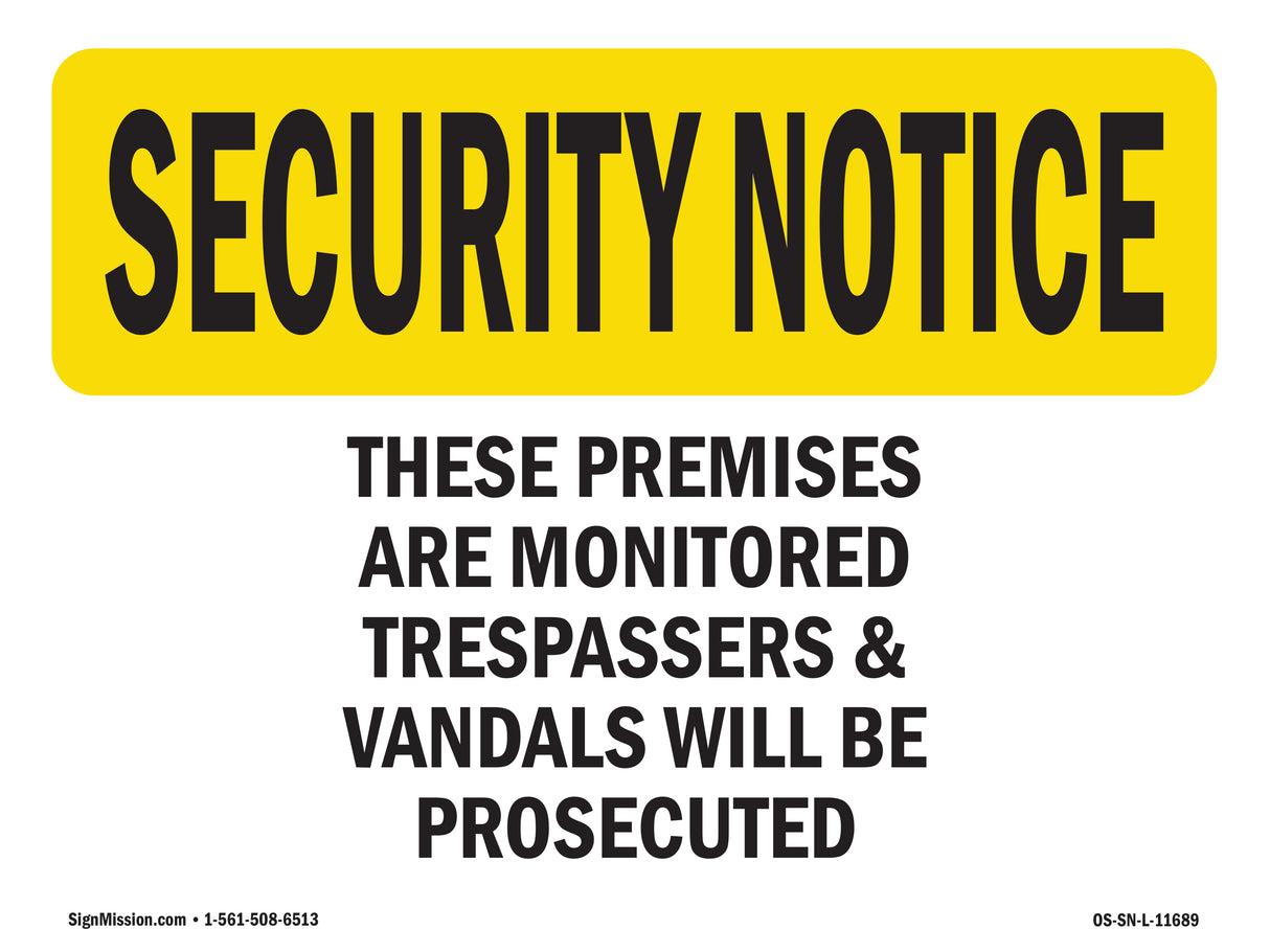 These Premises Are Monitored Trespassers