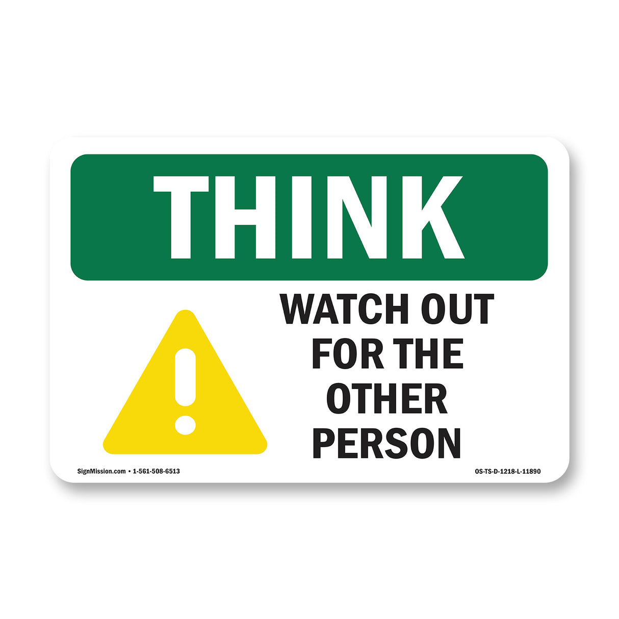 Watch Out For The Other Person Bilingual