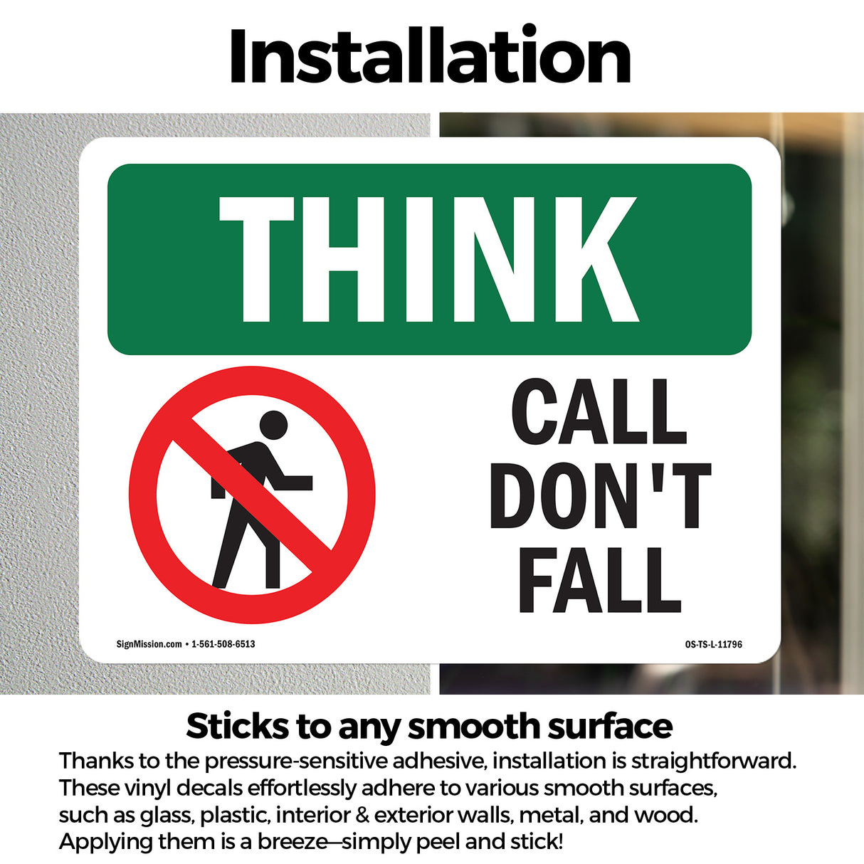 Call Don't Fall With Symbol