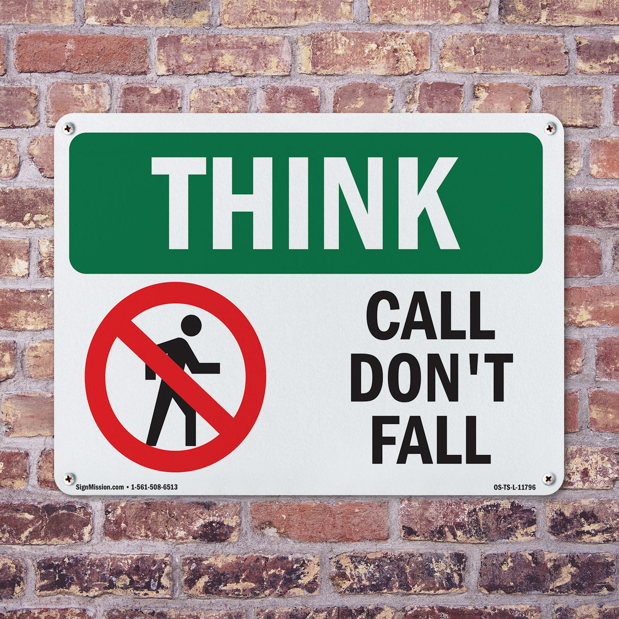 Call Don't Fall With Symbol