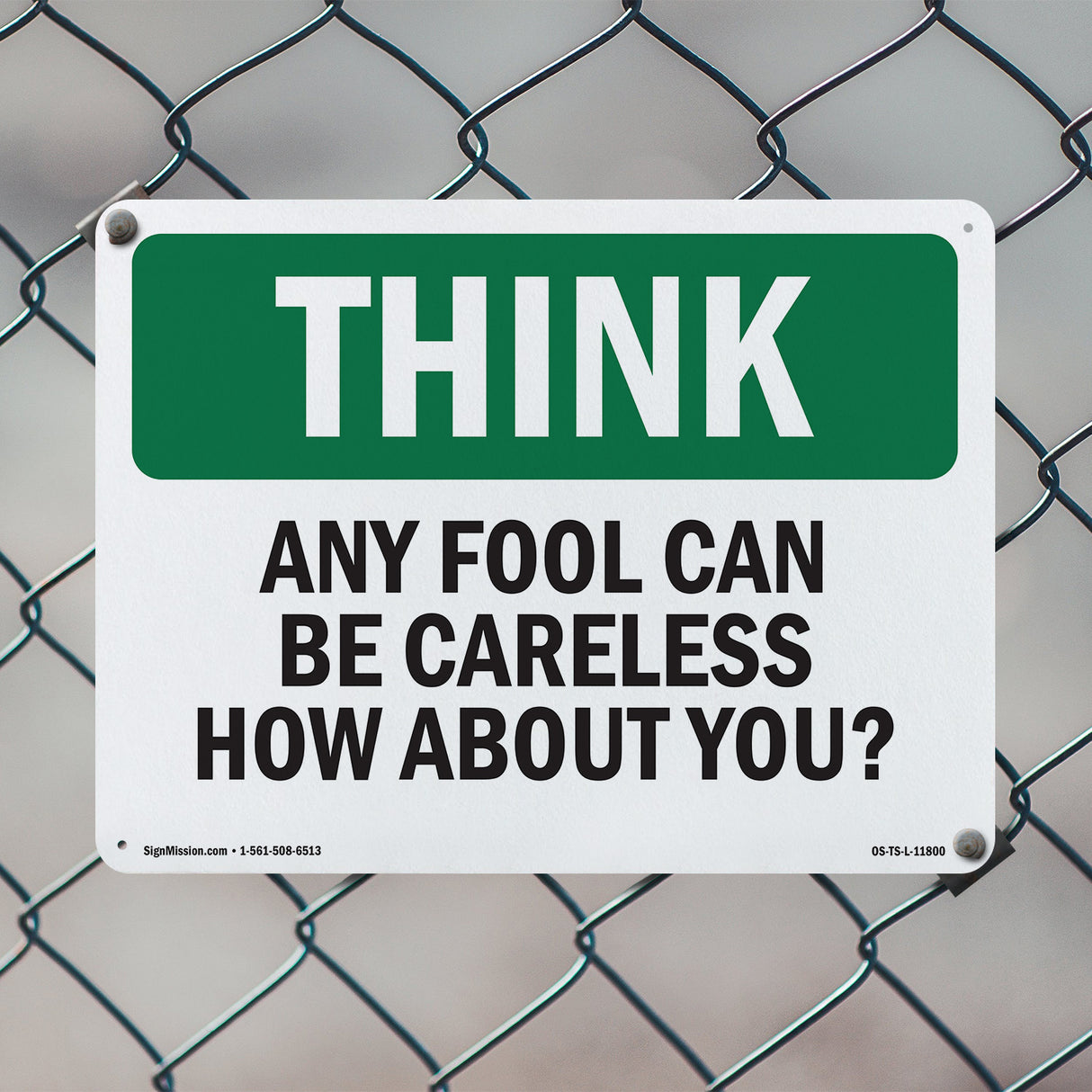 Any Fool Can Be Careless How About You