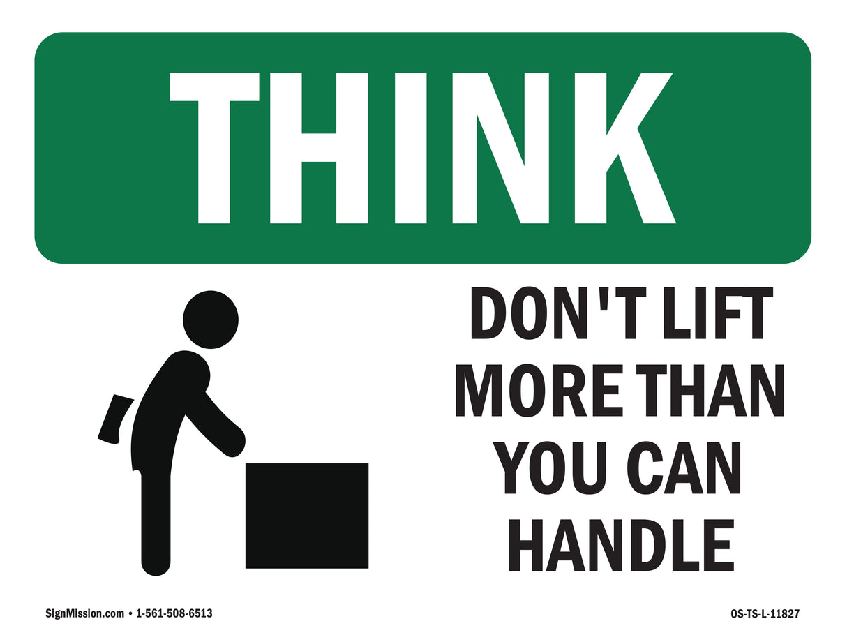 Don't Lift More Than You Can Handle