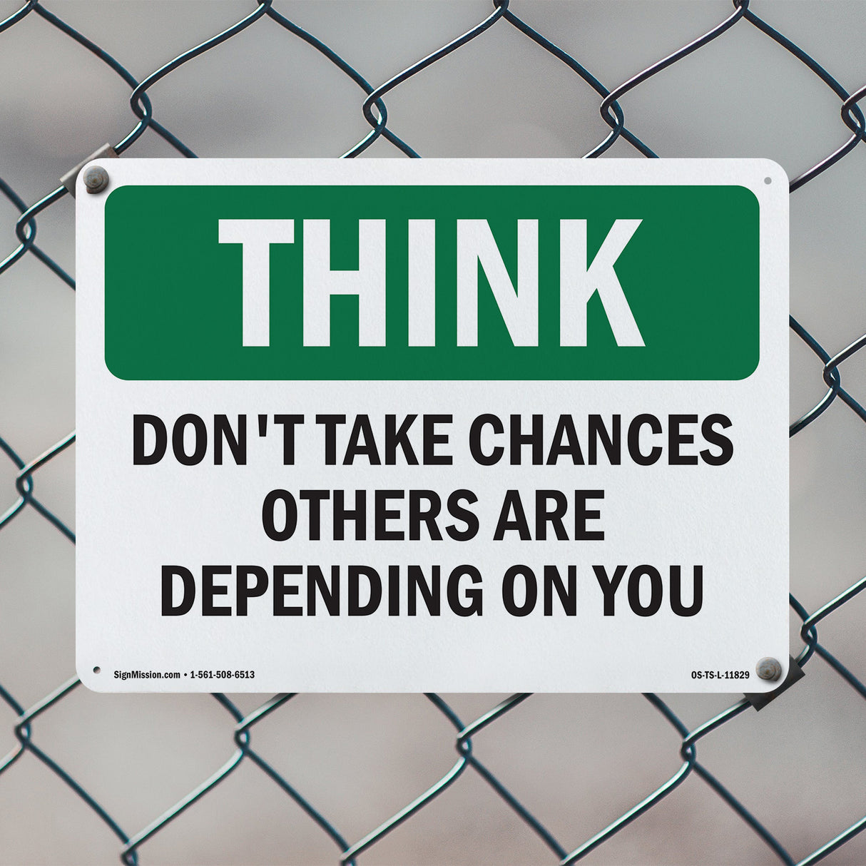 Don't Take Chances Others Depending On You