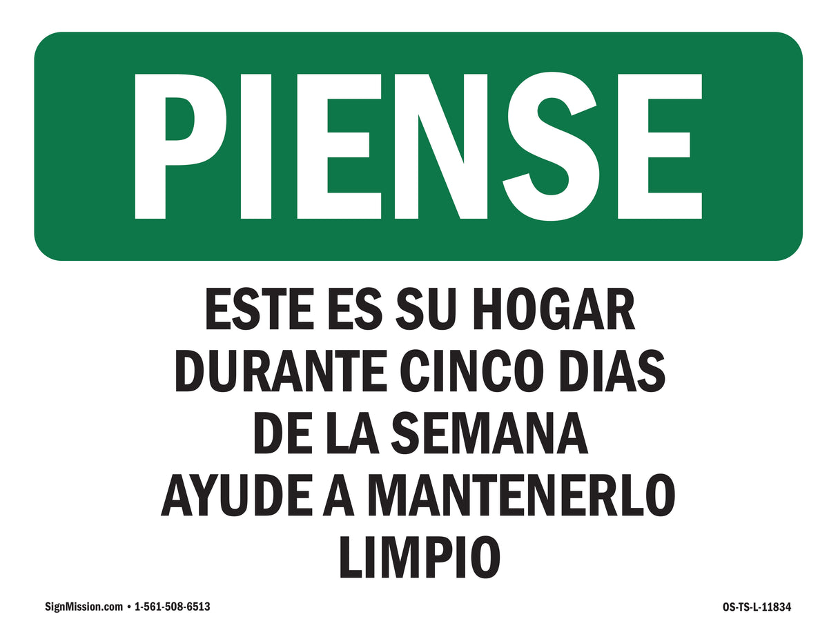 Home Five Days Of The Week Help Keep It Clean