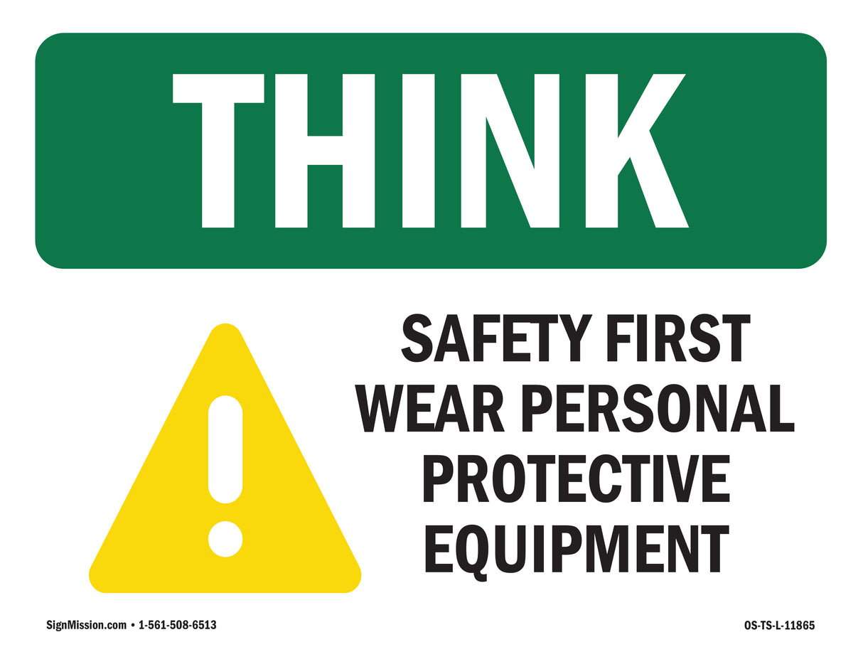 Wear PPE Symbol Bilingual