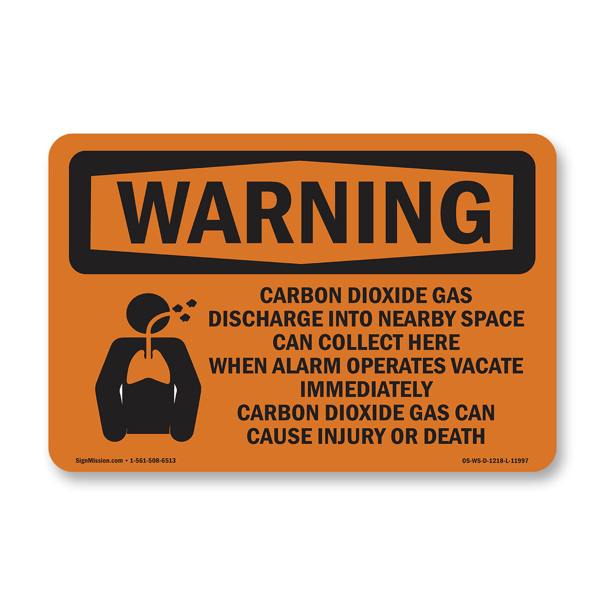 Carbon Dioxide Gas Discharge With Symbol