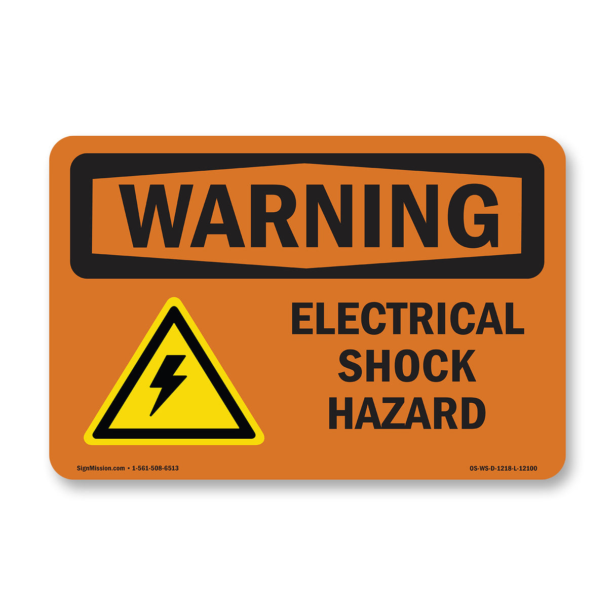Electrical Shock Hazard With Symbol
