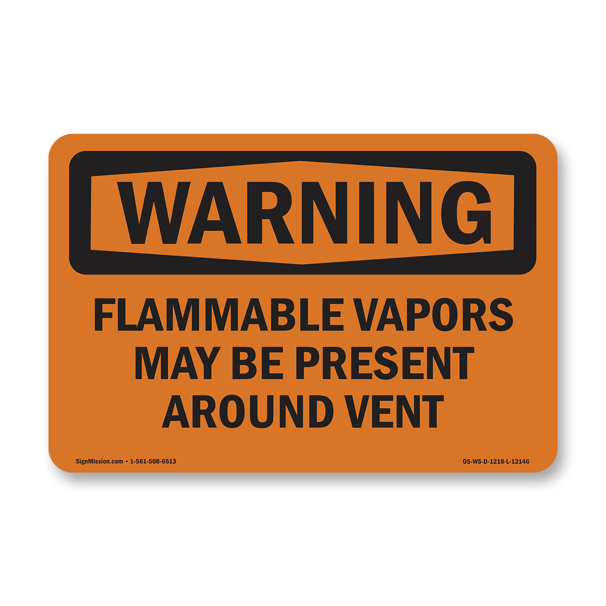 Flammable Vapors May Be Present Around Vent