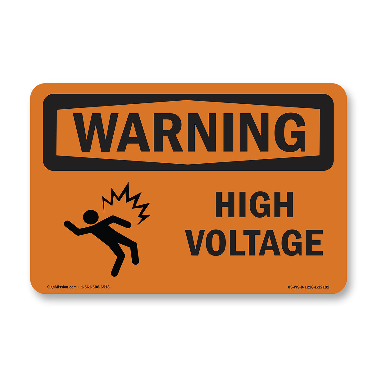 High Voltage With Symbol