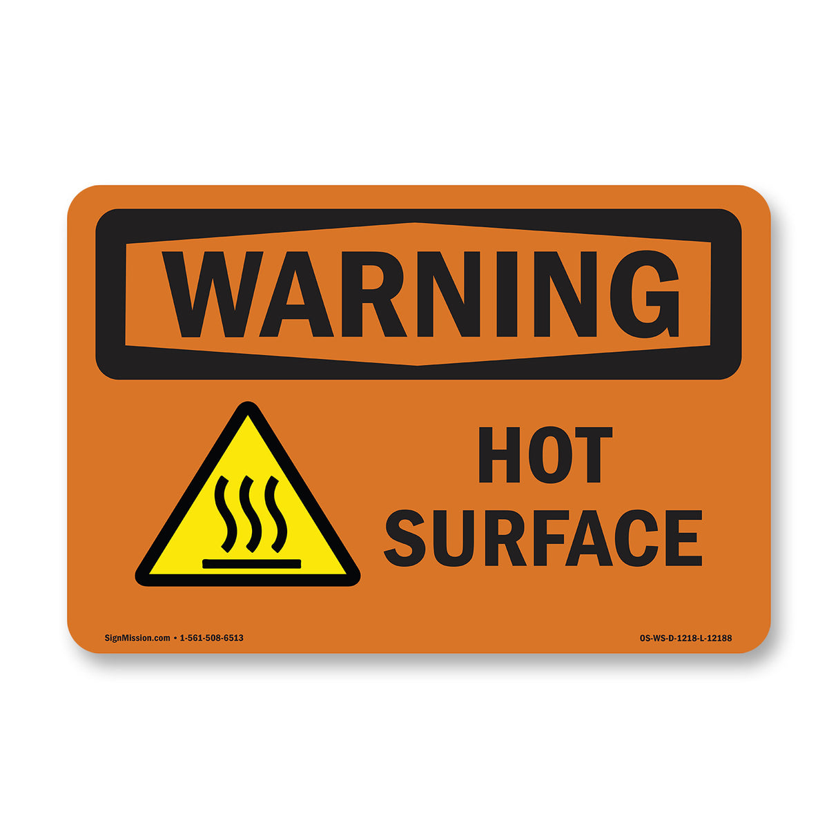 Hot Surface With Symbol