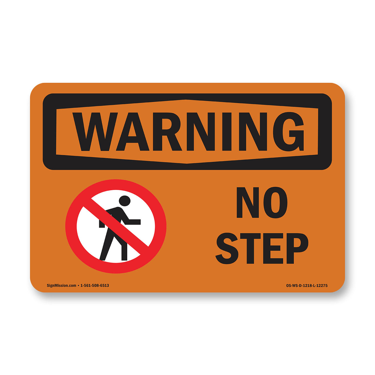 No Step With Symbol