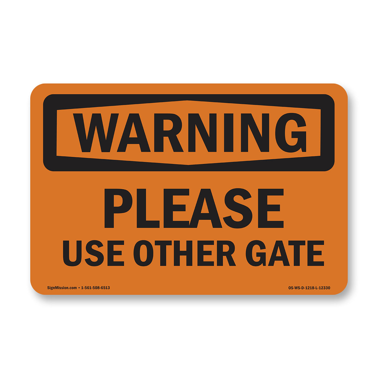 Please Use Other Gate