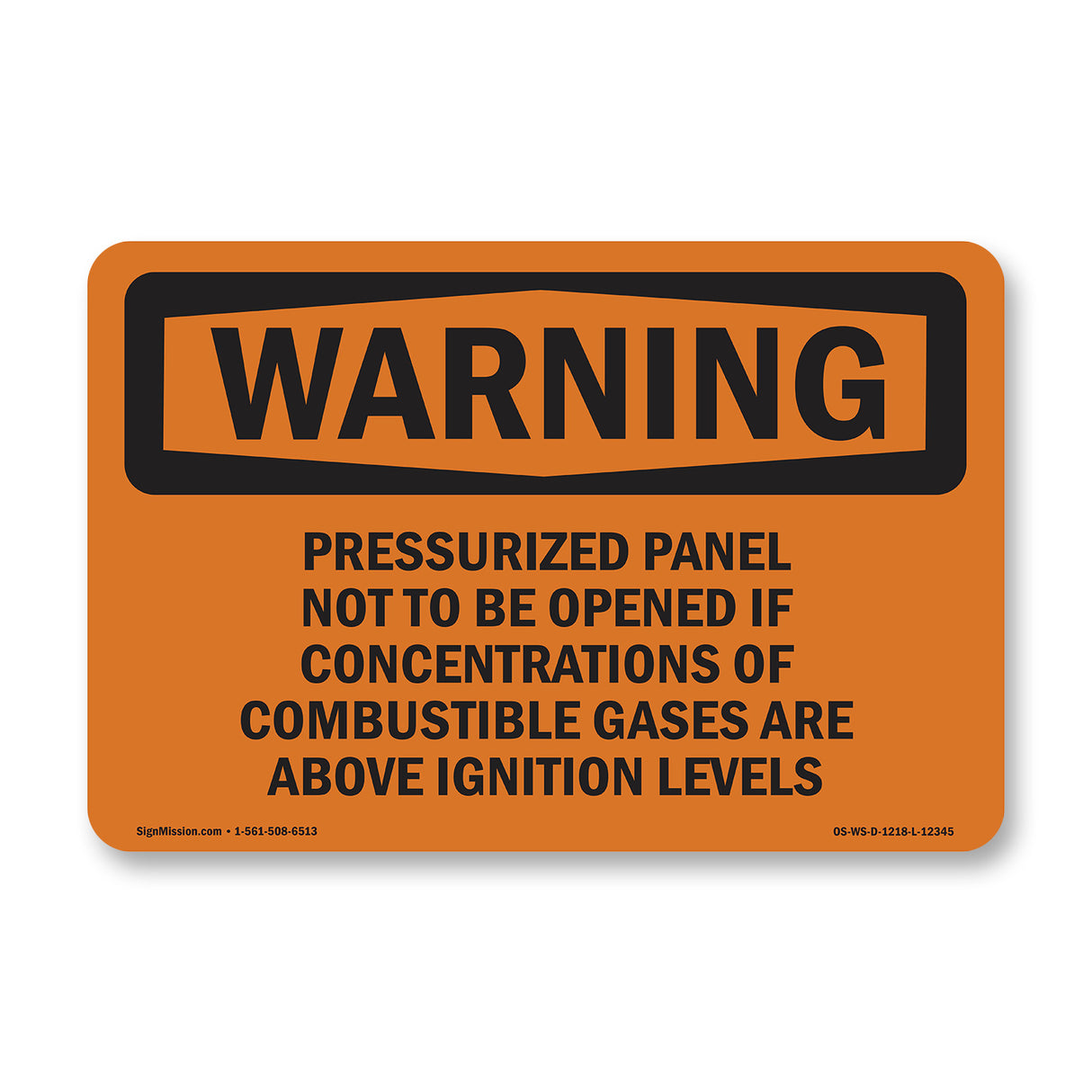 Pressurized Panel Not To Be Opened