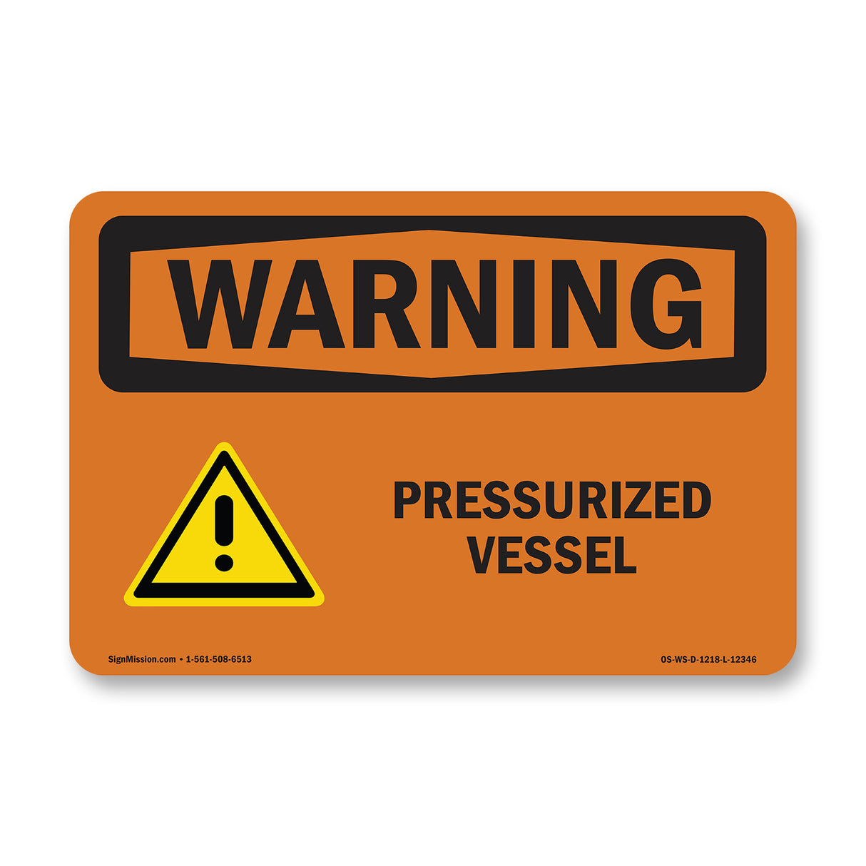 Pressurized Vessel With Symbol