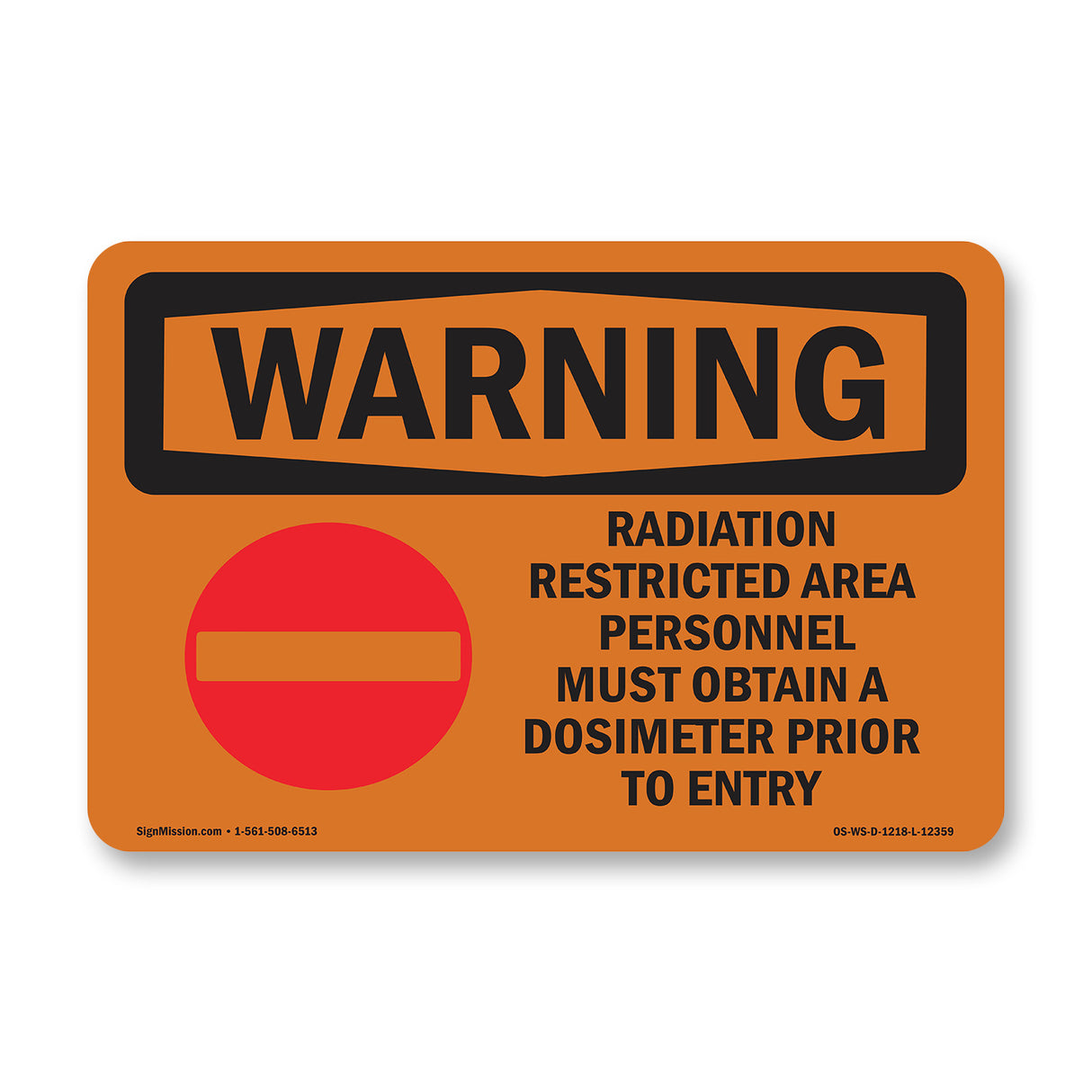 Radiation Restricted Area Personnel With Symbol