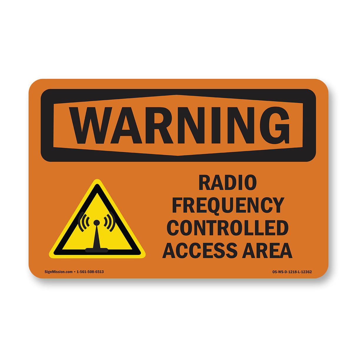Radio Frequency Controlled Access Area With Symbol