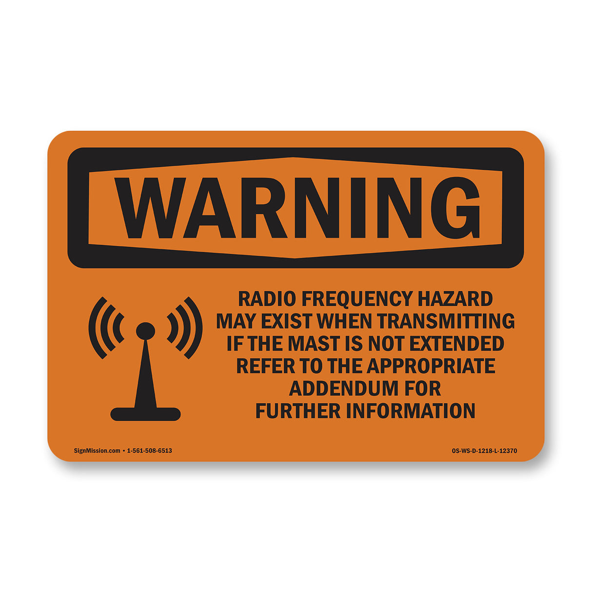 Radio Frequency Hazard May Exist With Symbol