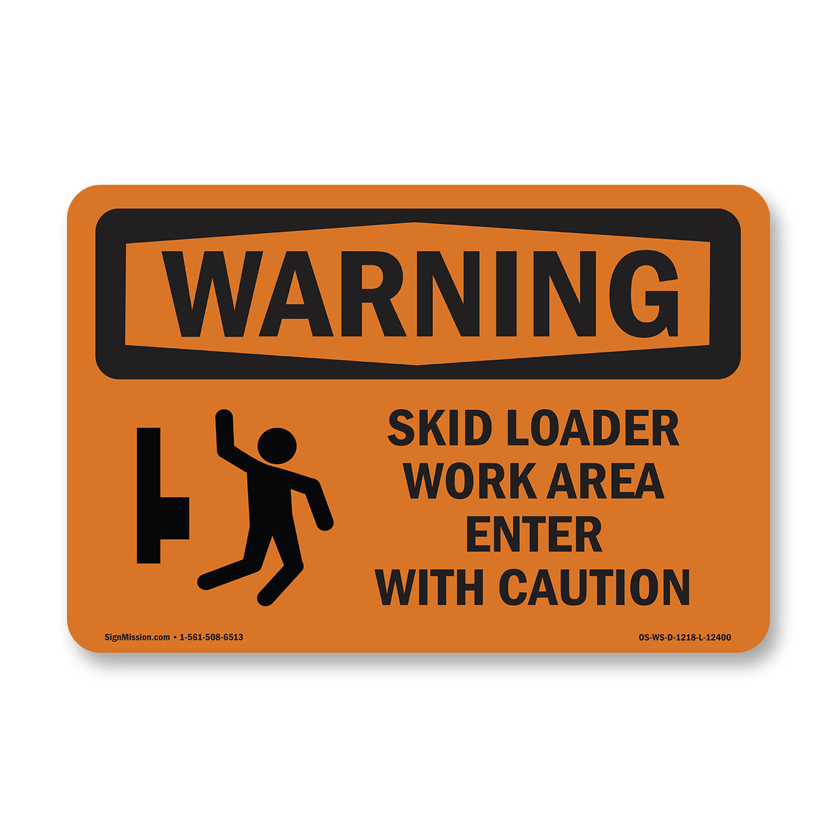 Skid Loader Work Area Enter With Symbol