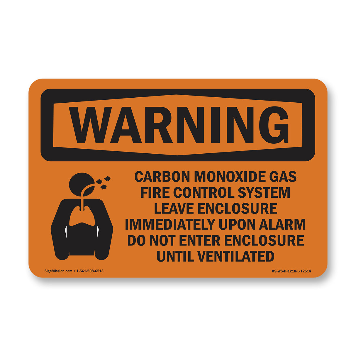 Carbon Dioxide Gas Fire With Symbol