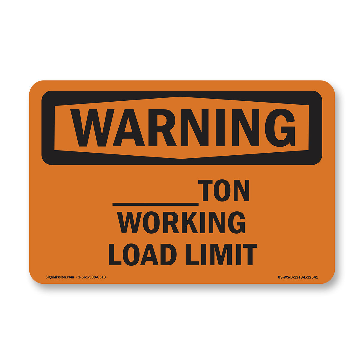 ____Ton Working Load Limit
