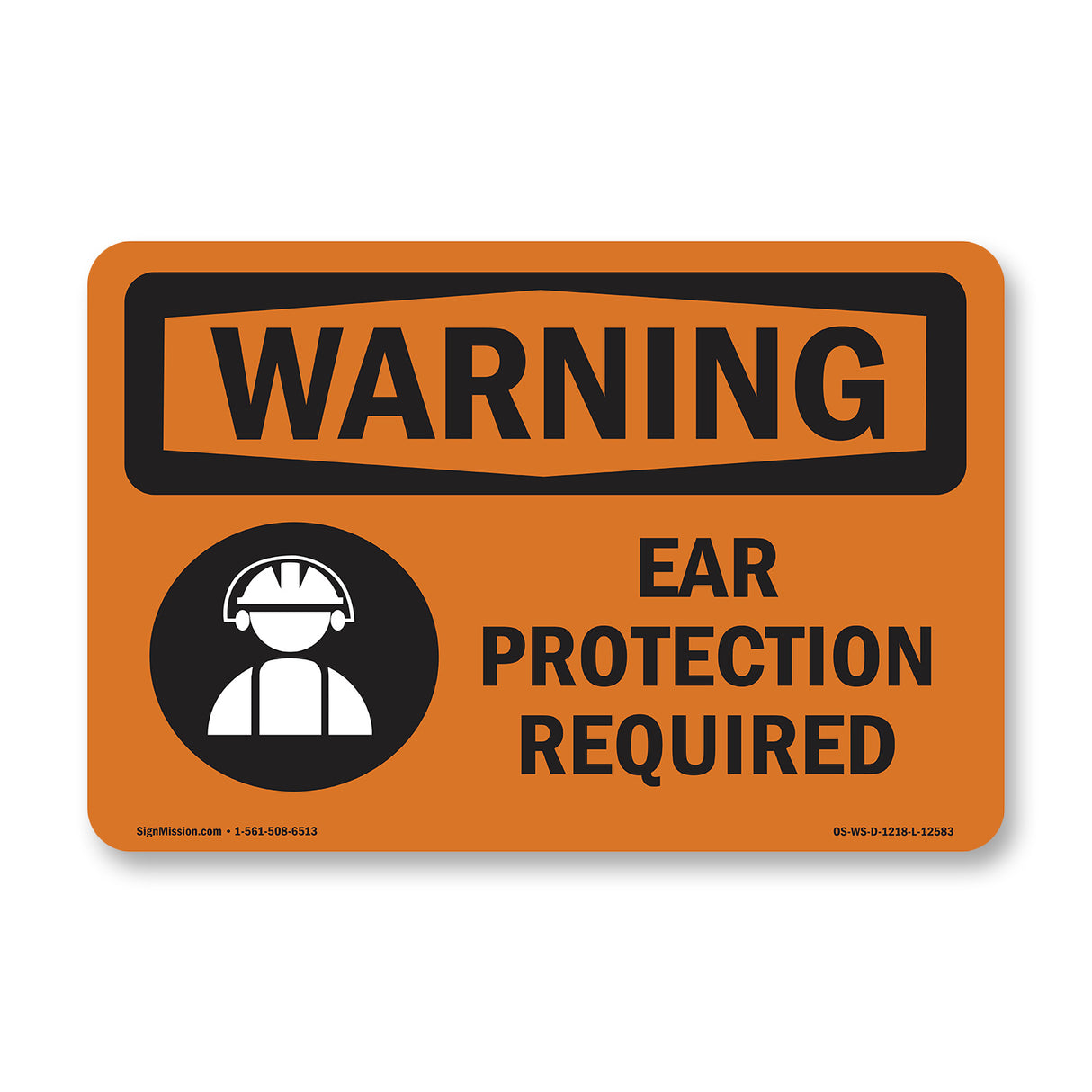 Ear Protection Required Bilingual