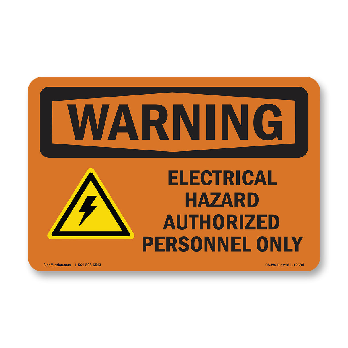 Electrical Hazard Authorized With Symbol