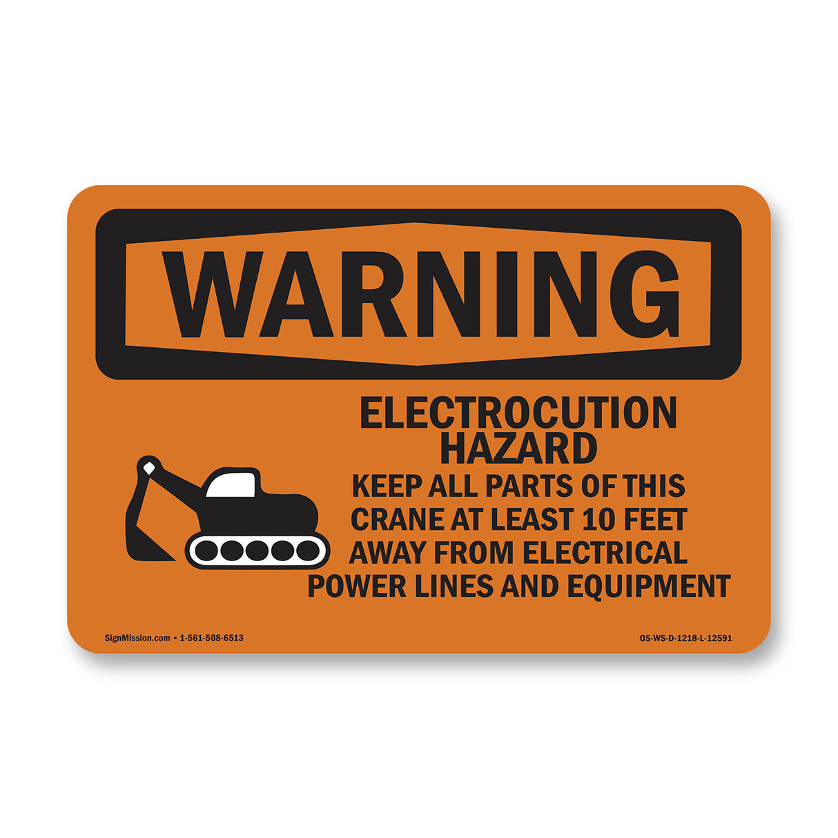 Electrocution Hazard Crane