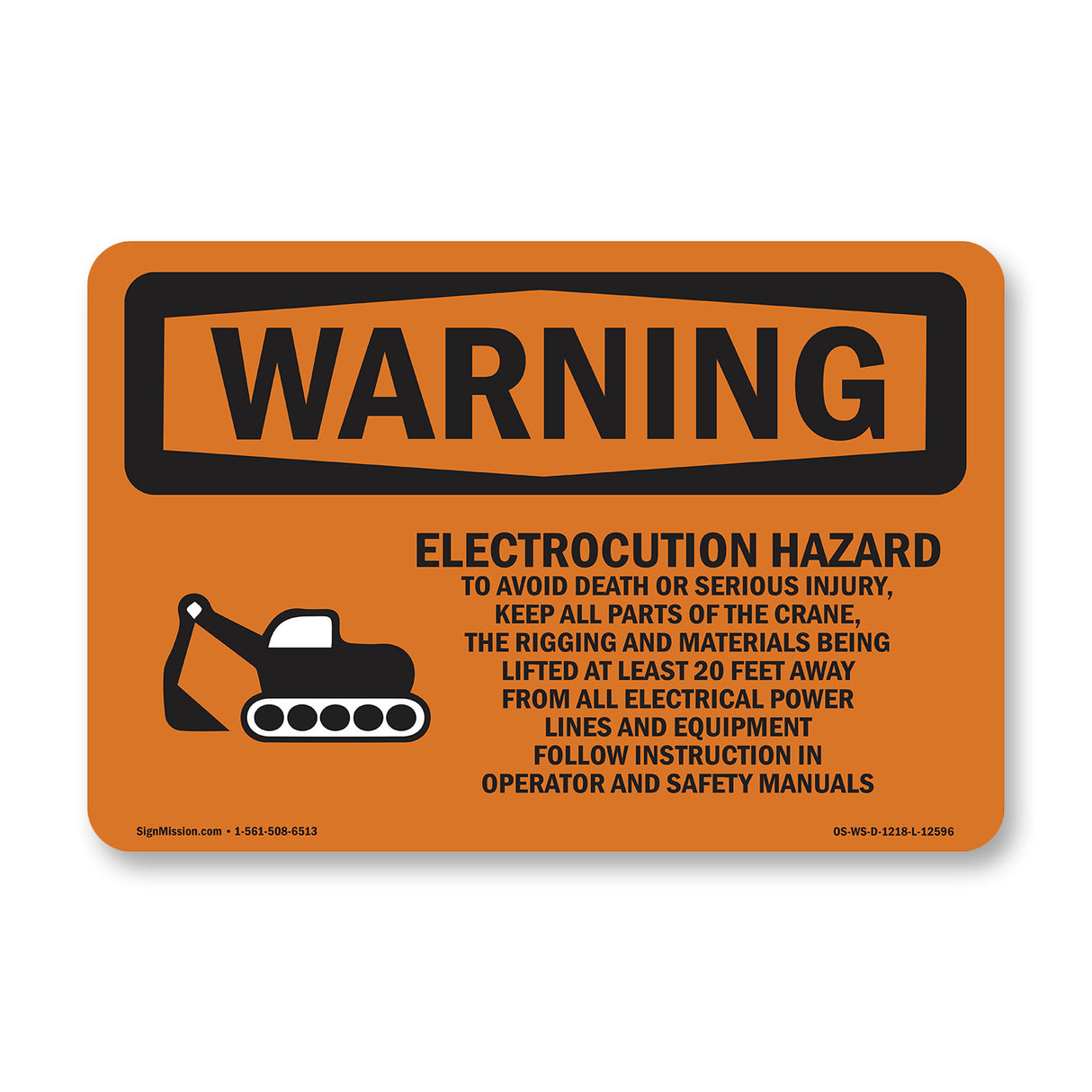 Electrocution Hazard Crane