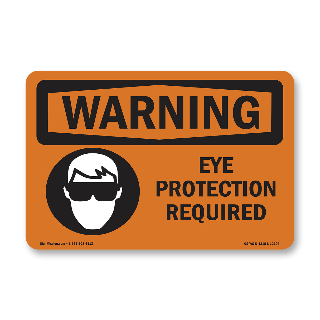 Eye Protection Required Bilingual