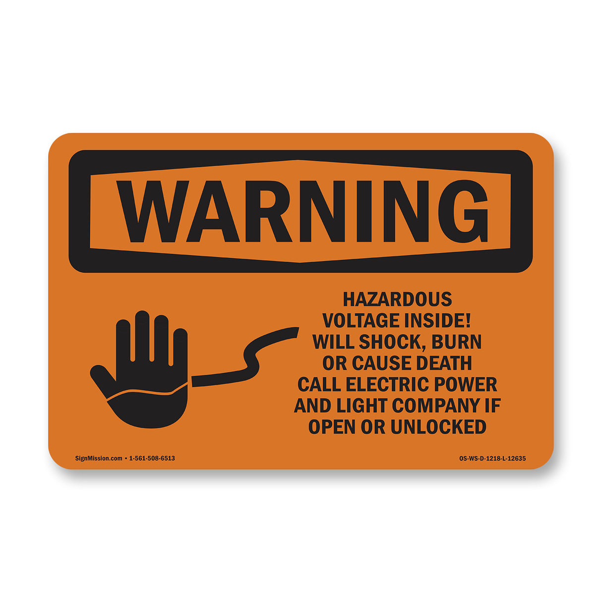 Hazardous Voltage Will Shock Burn Death