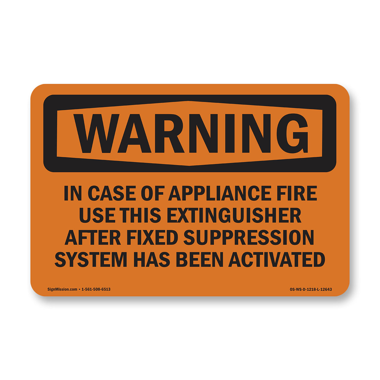 In Case Of Appliance Fire Use This