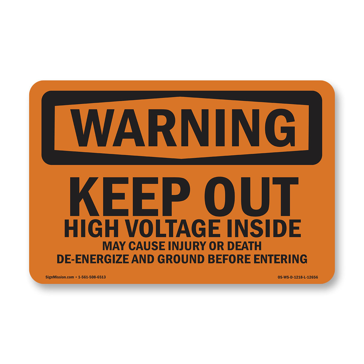 Keep Out High Voltage Inside